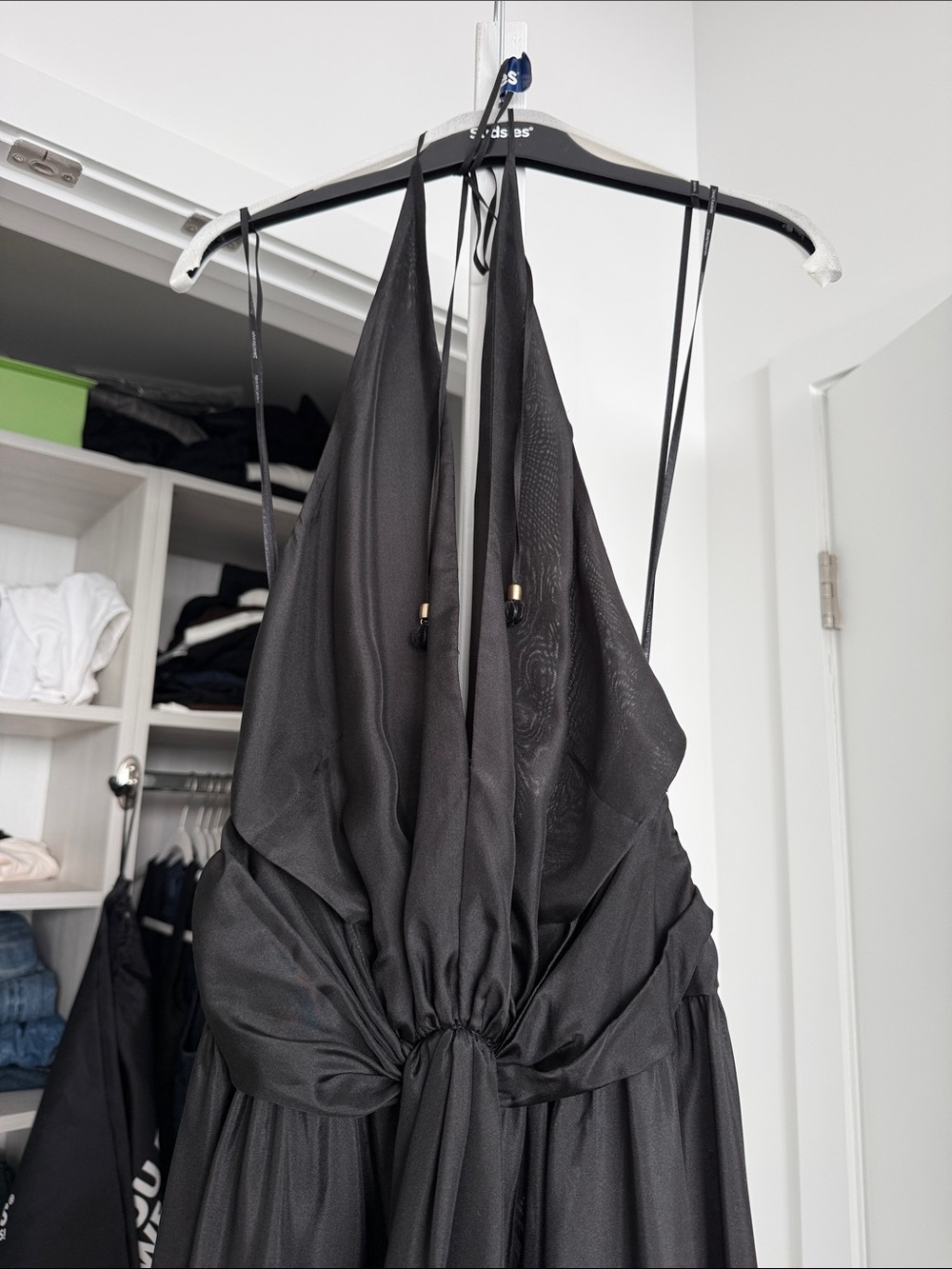 Zimmermann Rhiannon Black Halter Twist-Front Maxi Dress size 1 - Picture 9 of 9
